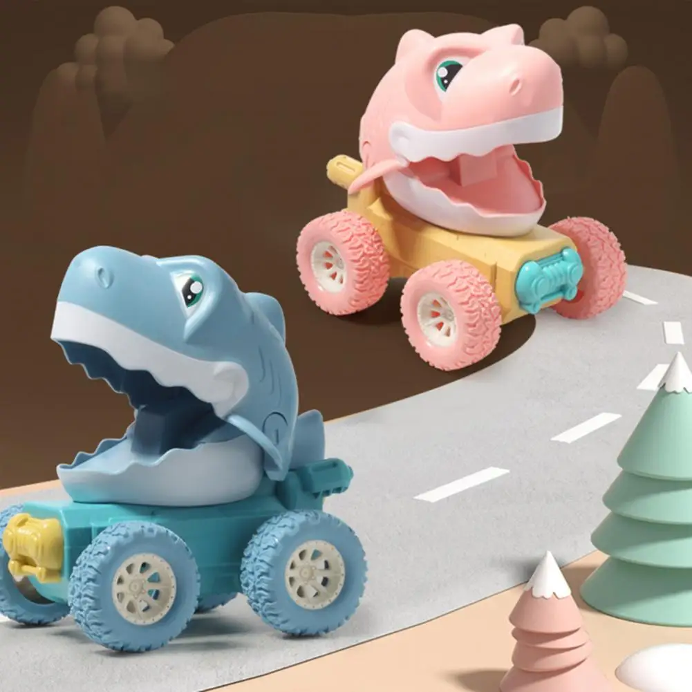 

Sturdy Durable Toy Infant Dinosaur Toy Car Model Battery-free Baby Dinosaur Car with Smooth Edges Simulation Dinosaur for Babies