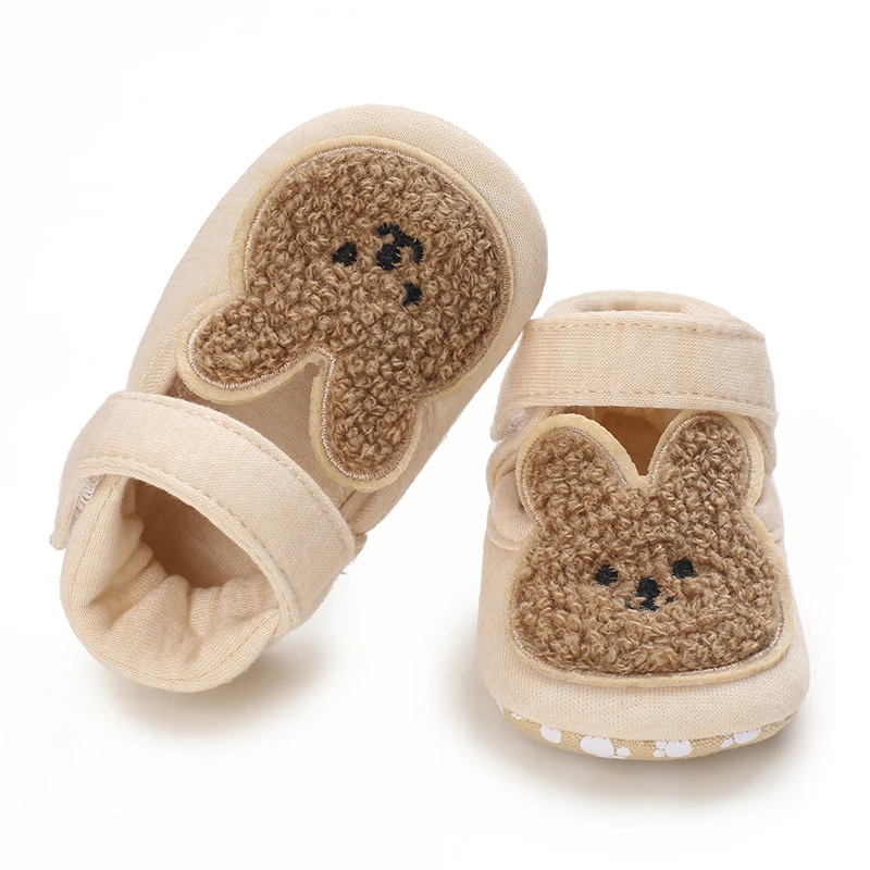 Newborn Cartoons Baby Socks Shoes Boy Girl Star Toddler First Walkers Booties Cotton Comfort Soft Anti-slip Warm Infant Shoes