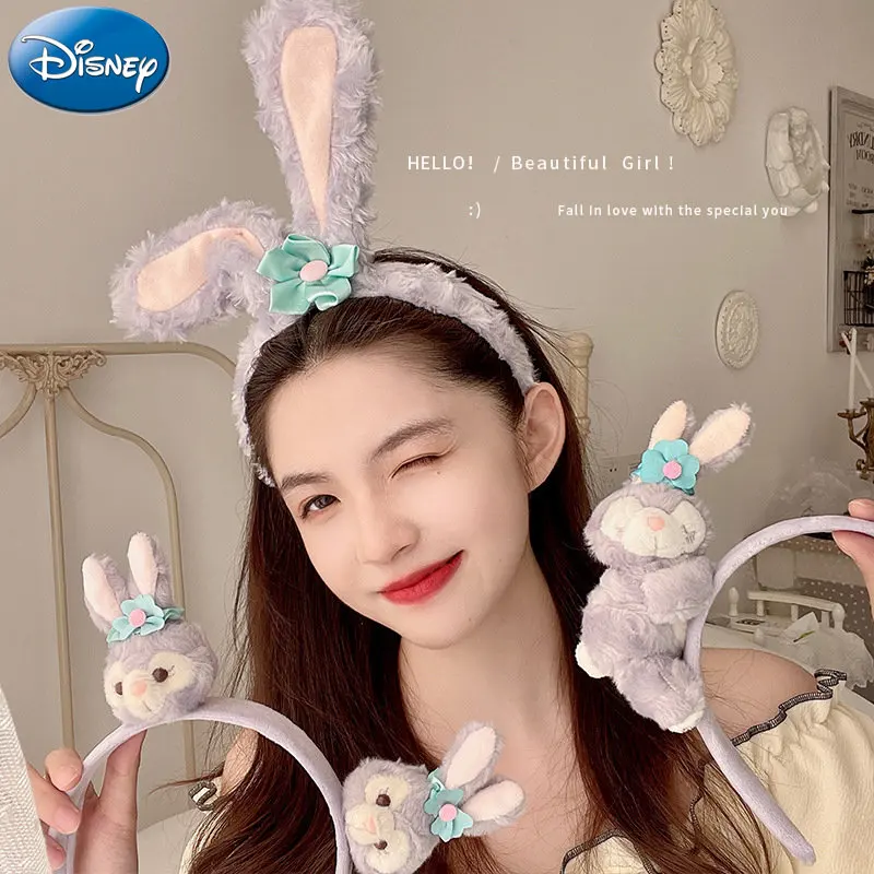 Disney StellaLou Hair Headband Hair Rope Strawberry Bear Headgear Christmas Hair Accessories