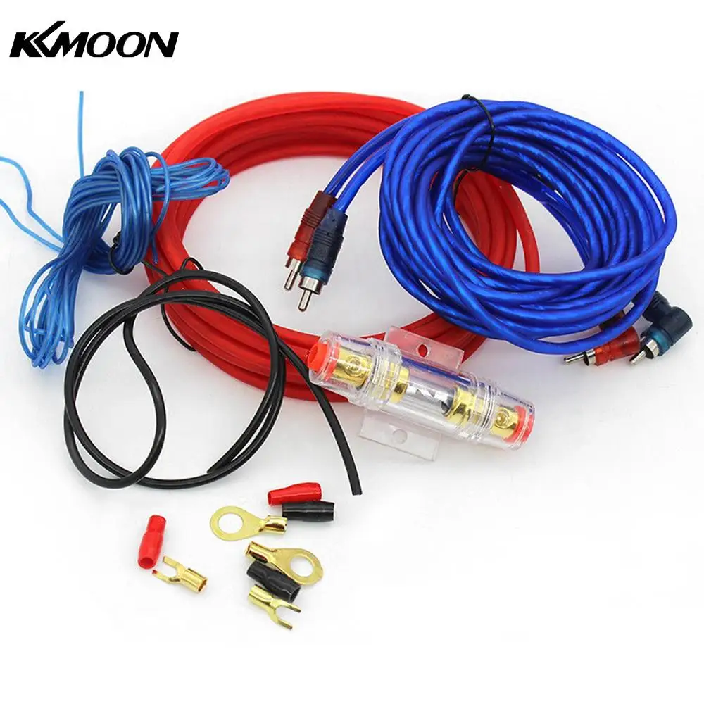 Car Audio Wiring Kit 8 Gauge Power Amplifier Installation Wiring Wire Control Cable for Audio Subwoofer Speaker Car Accessories