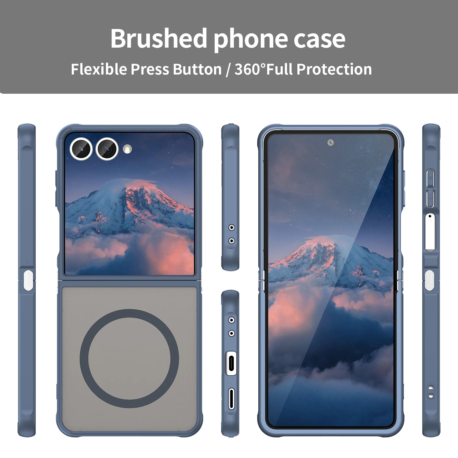 Magsafe Magnetic Wireless Charging Shockproof Matte Phone Case - Hard PC Hybrid Armor Cover