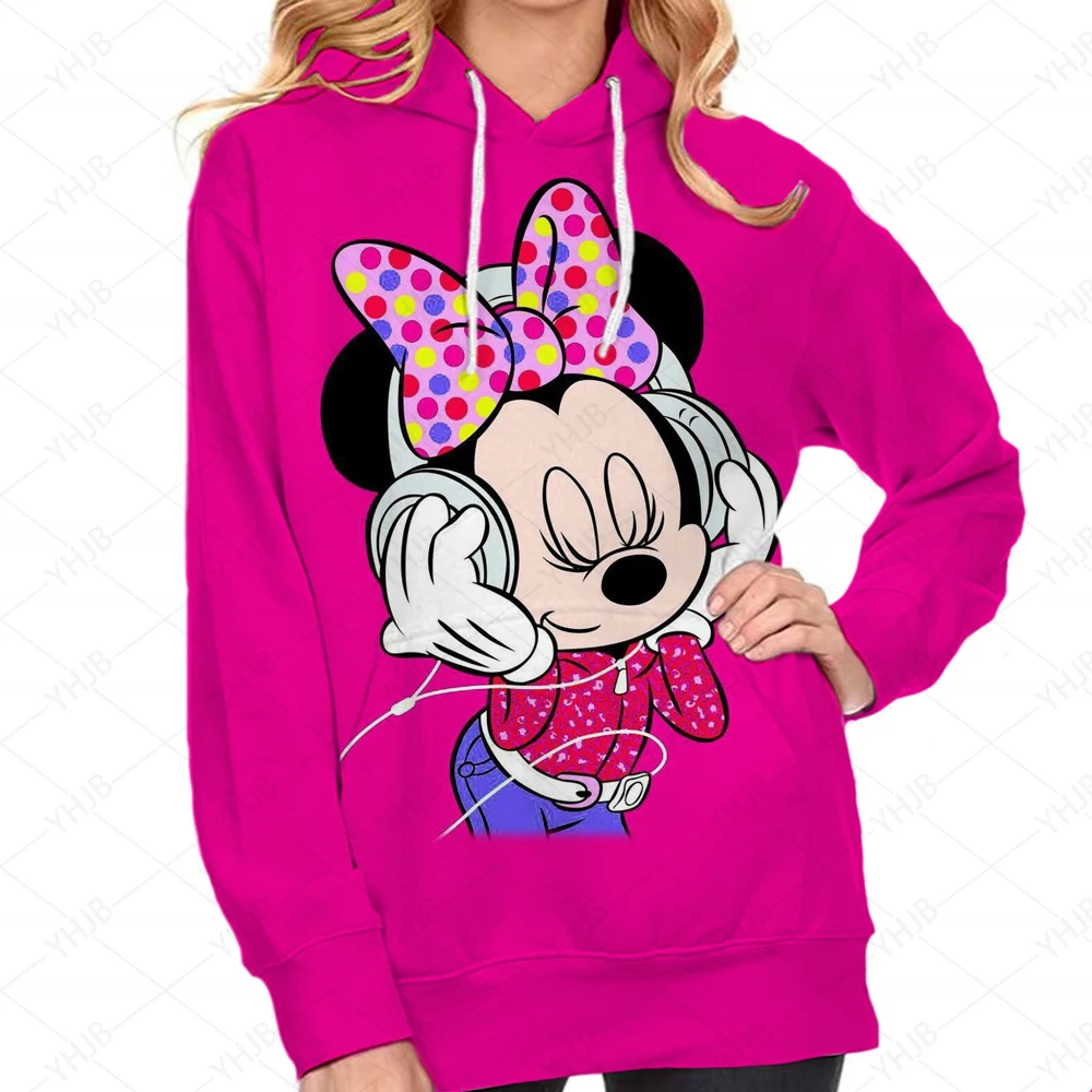 

Women Pullover Hoodie Sweatshirts Women's Sweatshirts For Womens Halloween Disney Minnie Mickey Mouse Print Hoodies