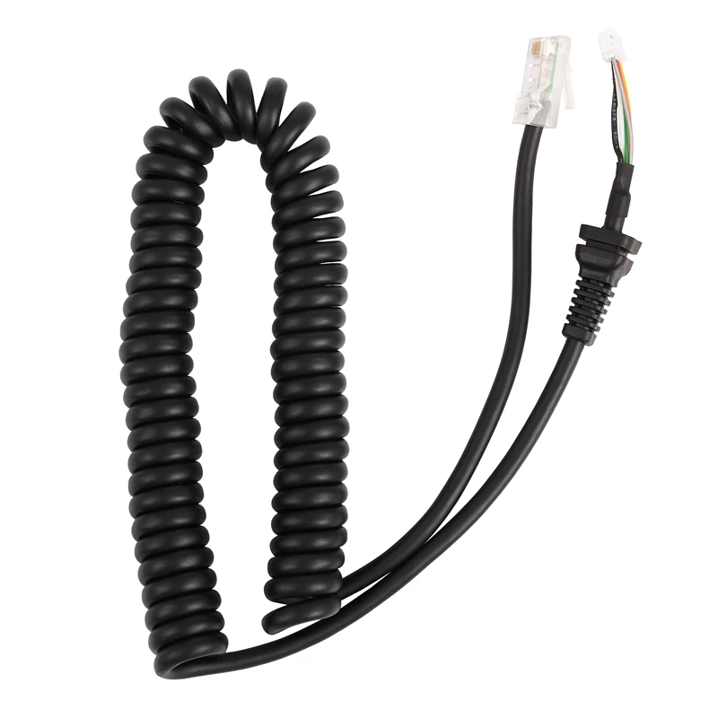 

Car Hand Speaker Microphone Replacement Mic Cables Cord Wire For YAESU MH-48A6 For Car Radio Talkie Walkie Telephone Spring Line