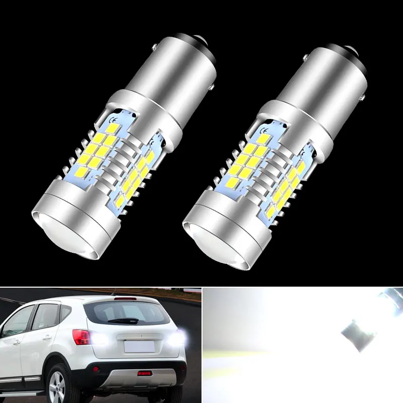 

Светодиодный фонарь заднего хода P21W BA15S Canbus для Nissan патруль Qashqai J10 Terrano X-Trail T30 Versa Tiida 2007 2008 2009 2010 2011, 2 шт.