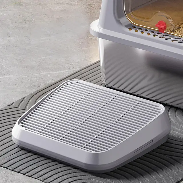 Cat Litter Catcher Ramp Box Double Layer Paw Cleaning Tray Cat Pedal Step Stool With Filter Universal Litter Box Cleaning Tools Cat Litter Catcher Ramp Box Double Layer Paw Cleaning Tray Cat Pedal Step Stool With Filter Universal Litter Box Cleaning Tools