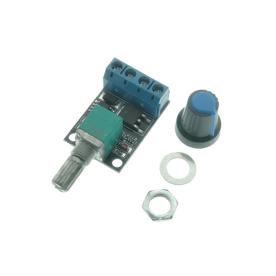 PWM DC Motor Speed Controller 5V 12V 16V 10A Stepless Regulator, Dual Use for Motor & LED Dimming Module image 2