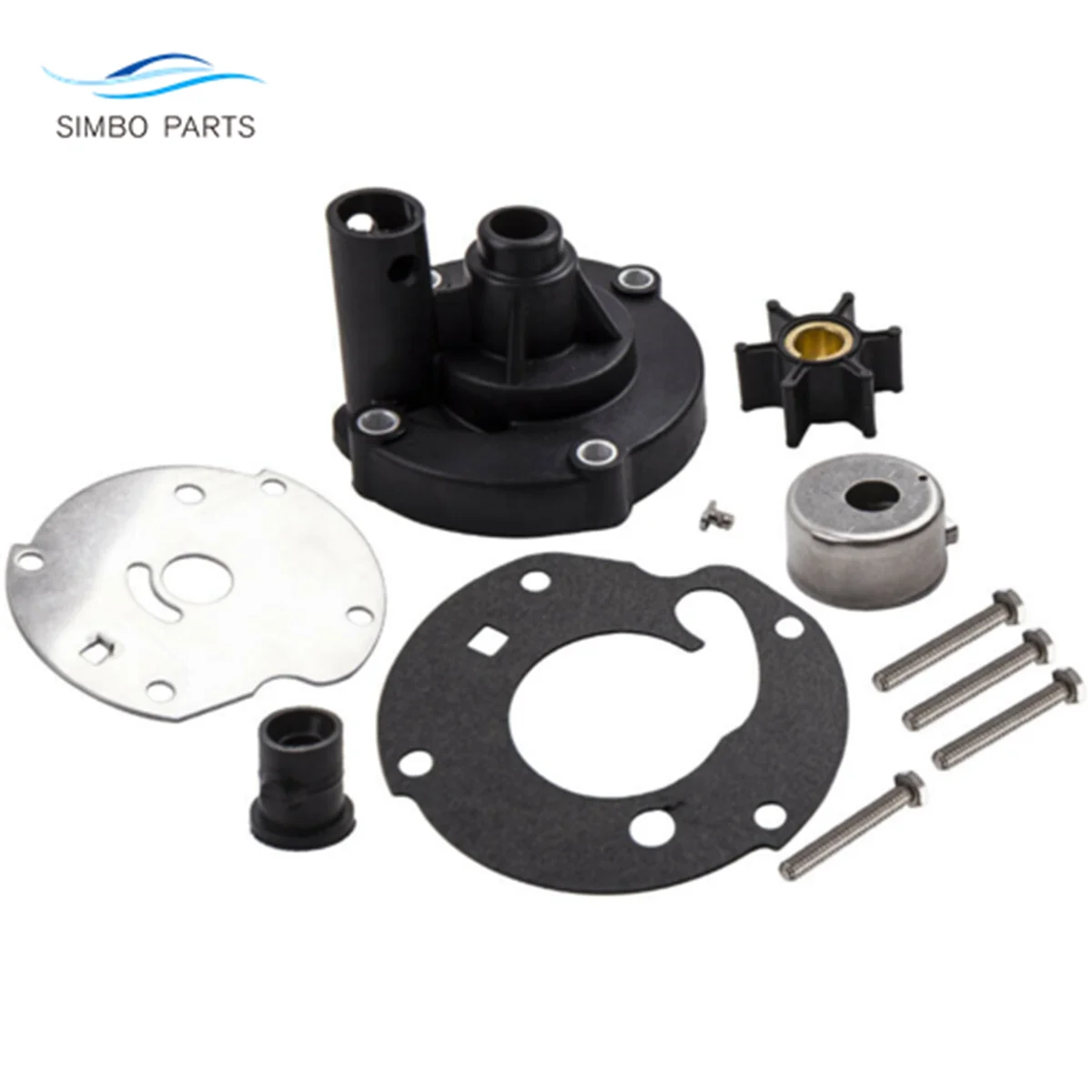 0763758 Water Pump Impeller Kit For Johnson Evirude 6 HP Outboard Motors 763758 778166 0379771 0389228 0382797 0778166 0391391