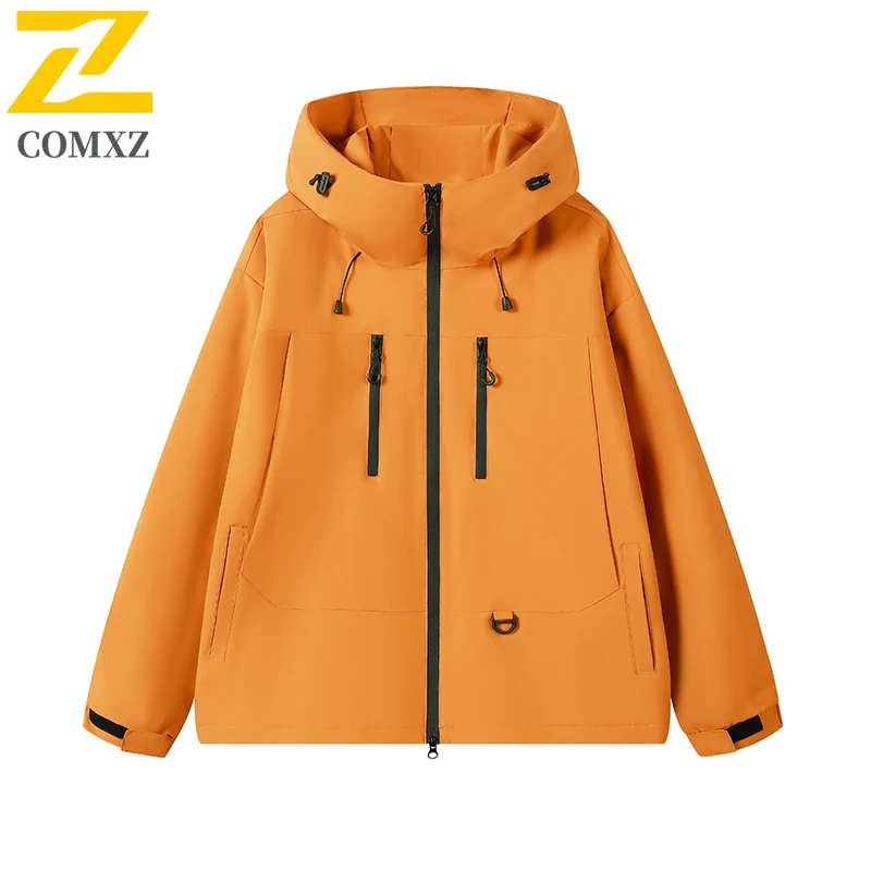 EiAO Windbreaker Dopamine Outdoor Unisex Oversized Hooded Waterproof Mountain Techwear for Hiking Camping Fishing Streetwear2025
