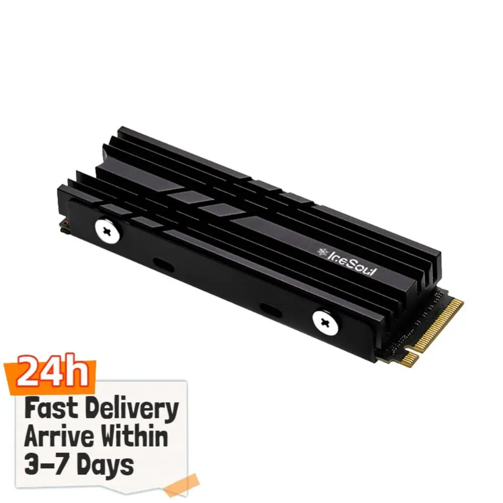 CNC Solid State Hard Disk Radiator PC Accessories Hard Drive Heat Sink Double-sided Thermal Pad Replacement for Nvme 2242/2280
