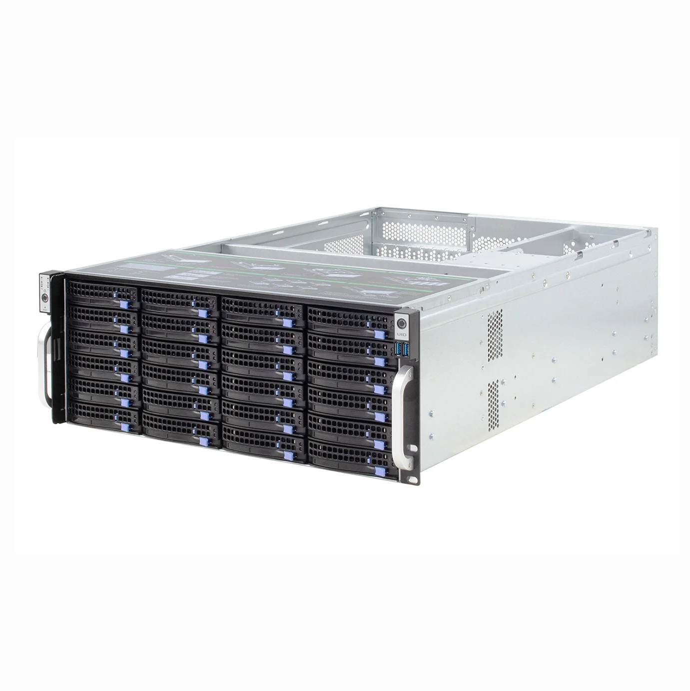 Datacenter Rackmount Xeon E5 Cpu 8G Memoria 192T 384T 1000W Psu Storage 4U 24Bays Server Rack