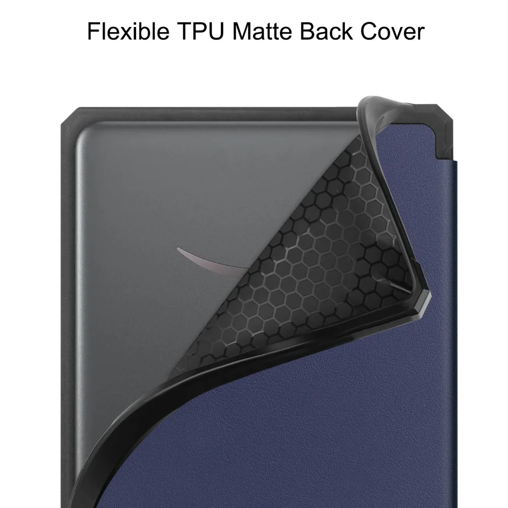 MyGadget - Funda Para Kindle Paperwhite 12ª Gen (2024) - Estilo Libro Con Agarre Elástico - Negro