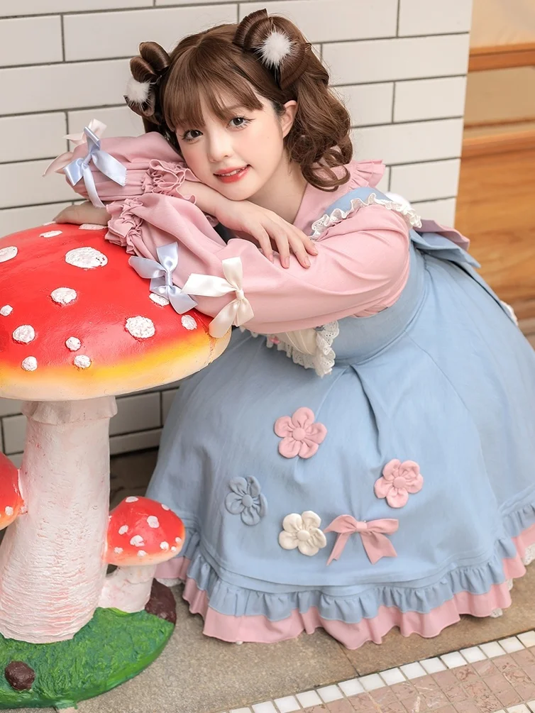

Leopard Cat Loita Plum Blossom Snow Rabbit Sweet Dress Set Comes As a Gift