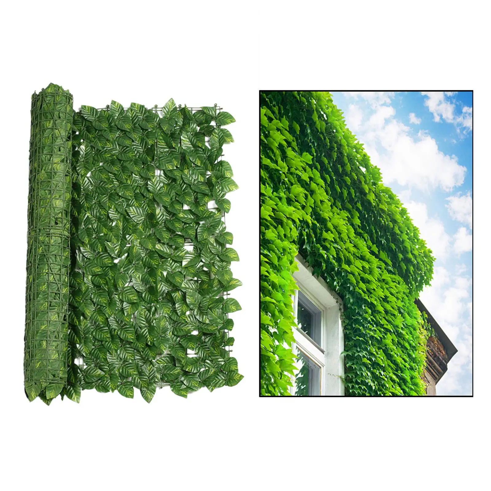 Artificial Fence Screening Artificial Hedges Panels Roll, Artificial Leaves