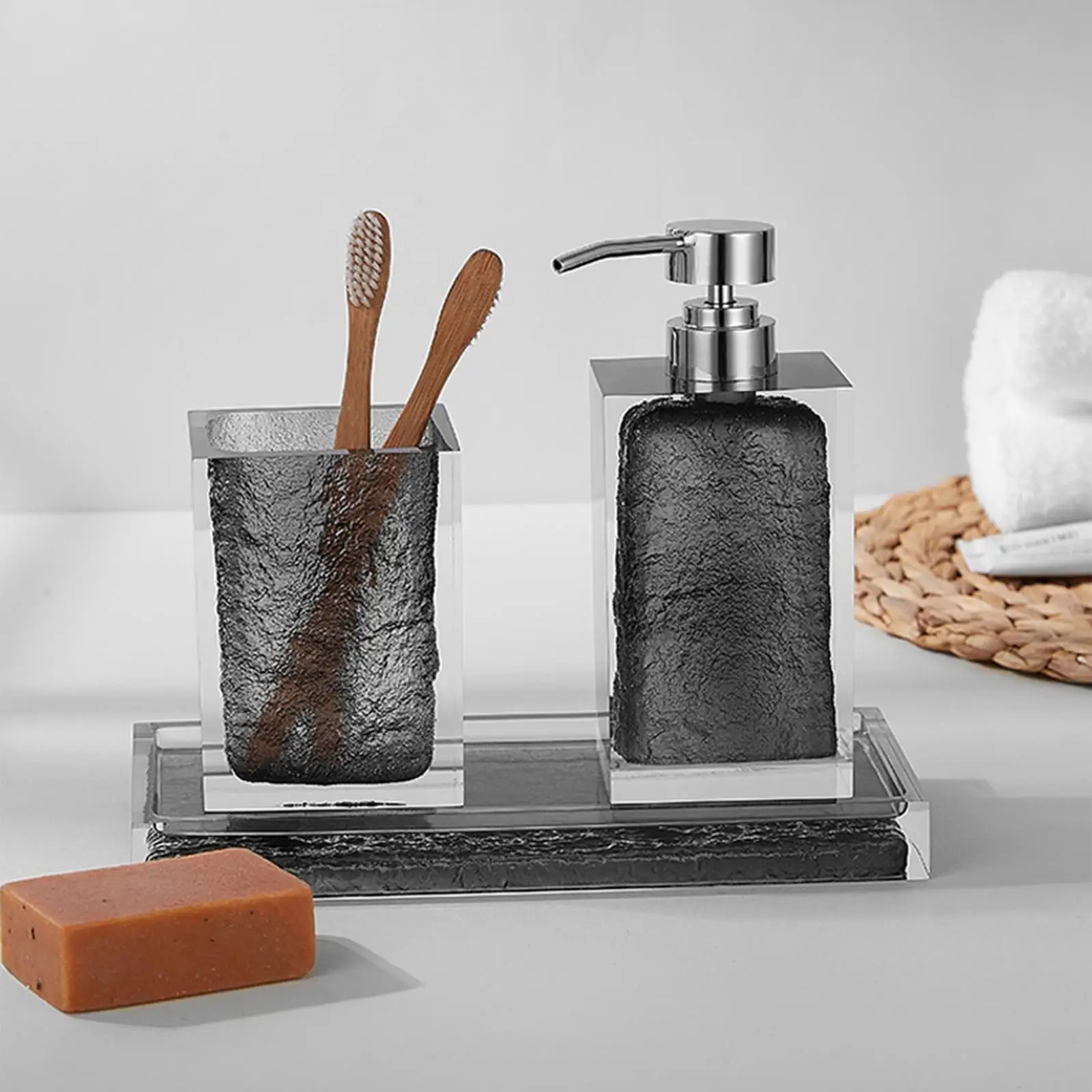 Bathroom Accessories Set Shampoo Dispenser for Restroom