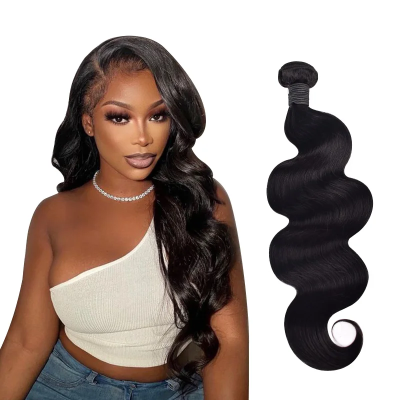 Body Wave Bundles Human Hair Extension Women Human Hair Weave Bundles Natural 12-30 Inch Frontal High-quality Can Be Permed