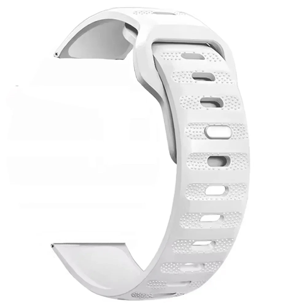 Enhanced Silicone Sports Watch Strap - 22mm, Unisex Bracelet Replacement