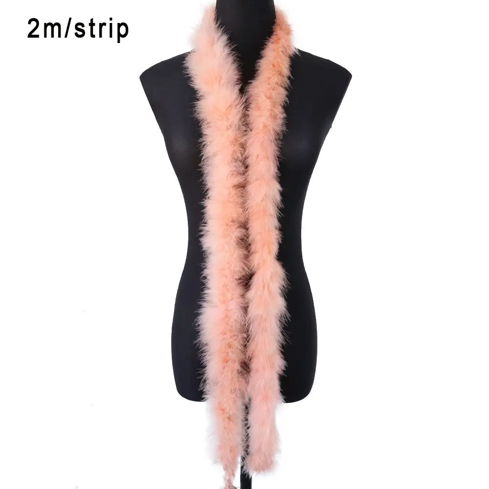 Description Picture 2 of item2M Feather Boa Strip Fluffy Feather On Ribbon Craft Costume Fancy Dress Wedding Party Decoration Apparel Sewing & Fabric