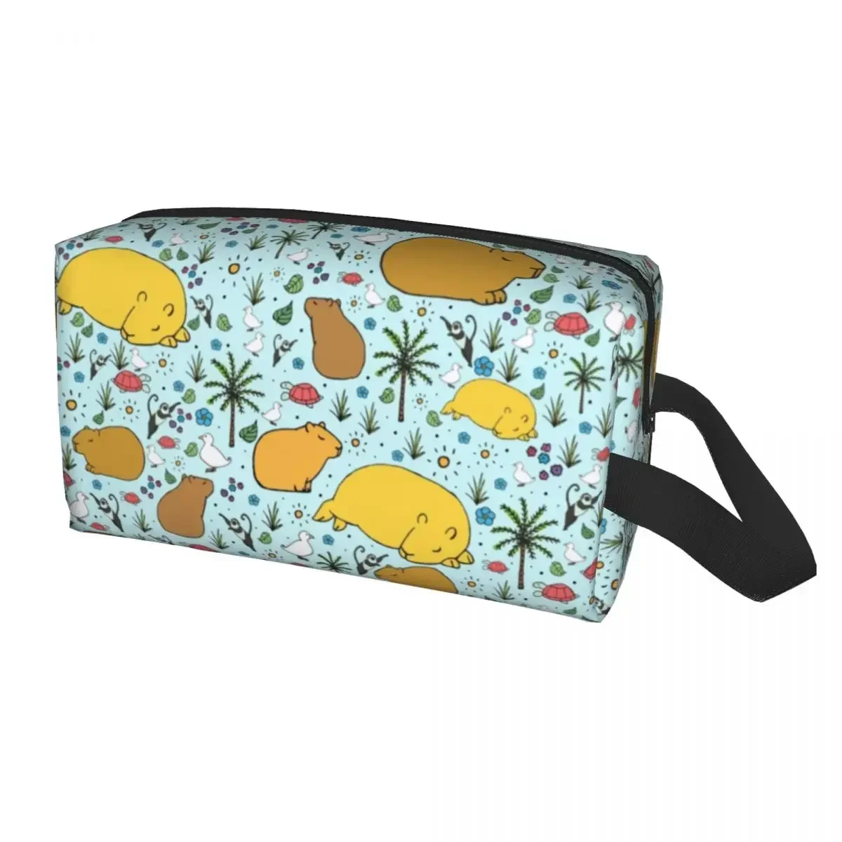 

Kawaii Capybaras Pet Travel Toiletry Bag for Women Capybara Of South America Cosmetic Makeup Bag Beauty Storage Dopp Kit