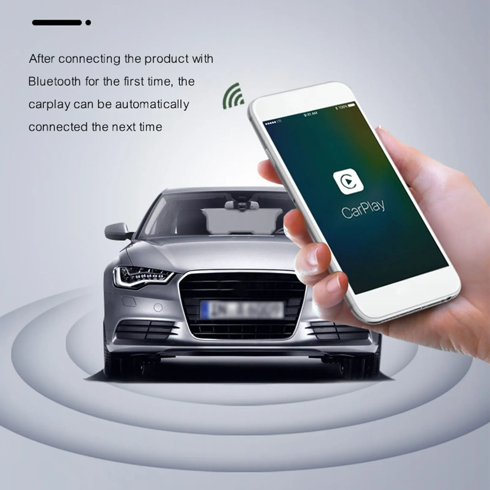 2021 Proaok Convert Wired to Wireless CarPlay Support Online Update Wireless Carplay Adapter New Version Activator Dongle for i Phone with Factory Wired CarPlay for 2019-2021 Cars Model 