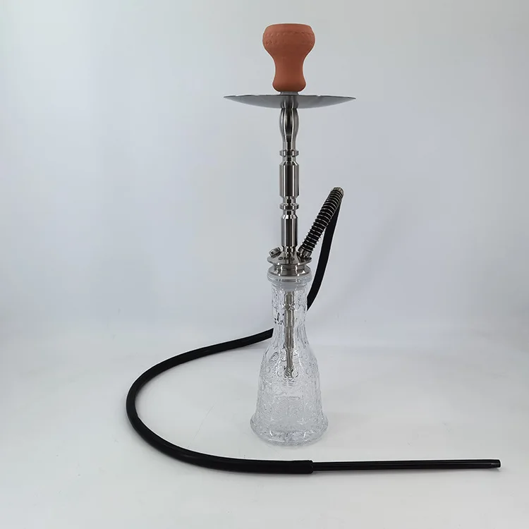 Hookah Shisha Set 1 Hose With Accessories Bowl Coal Tongs Silicone