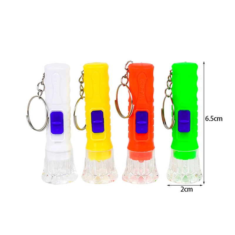 12/24Pcs Mini LED Flashlight Lamp Children Birthday Party Favors Goodie Bag Pinata Filler Toys Rewards Christmas New Year Gifts