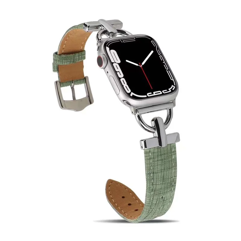 

Premium Women watchband for Apple Watch Strap Series 8 7 6 se 5 4 Leather Strap for iWatch 7 Chains Metal Link Band 41mm 45mm