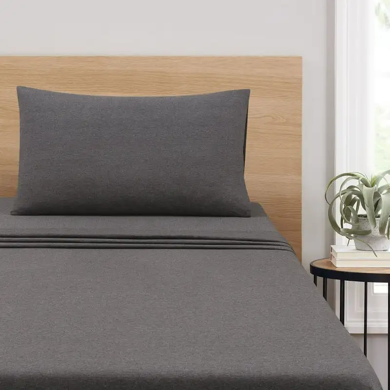 

Cotton Poly Sheet Set, Charcoal, Twin/TXL, 3 Pieces