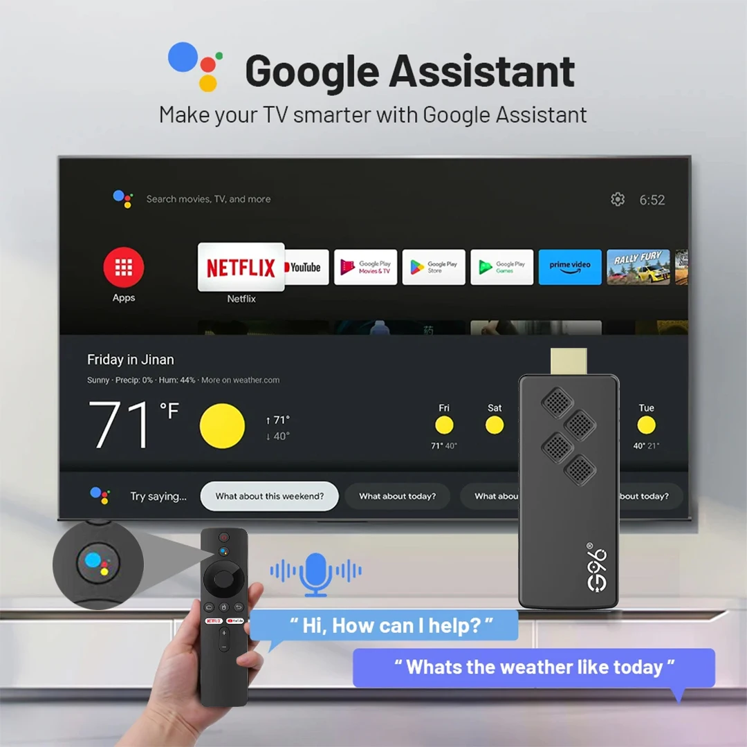 TV Stick Global Version Android13 G96 TV Stick 8K HDR Portable Streaming Media 2GB16GB Multi Language TV Dongle Allwinner H313 Quad Core