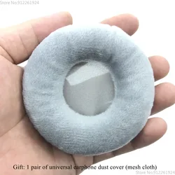 Premium Replacement Ear Pads - Cushioned Sponge Earpads (Gray fluff)