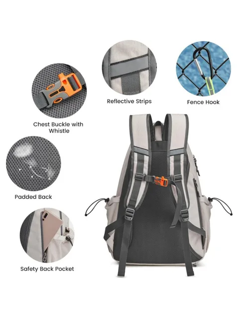 Badminton Bag Waterproof Multifunctional Shoulder Bag Separate Shoe Compartment Sport Bag Gym Bag Racket Bag Pickleball Bag 5
