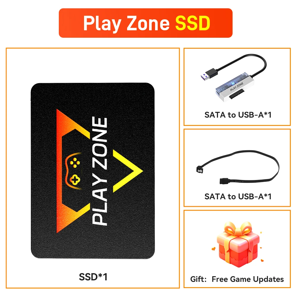 PLAYZONE USB　1TBSSD PlayZone 1T レトロゲーム SSD PS5/PS4/PS3/PS2/Xbox/Switch/WII