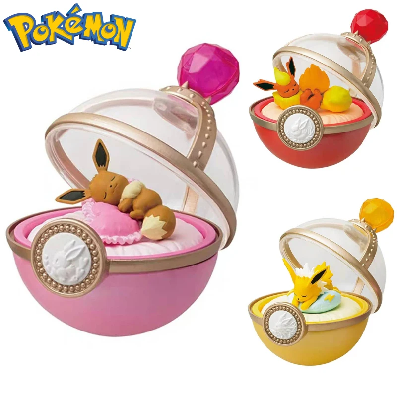 

Pokemon Eeveelution Anime Figure Eevee Flareon Jolteon Plastic Model Ornament Doll Child Toys Peripheral Birthday Gifts