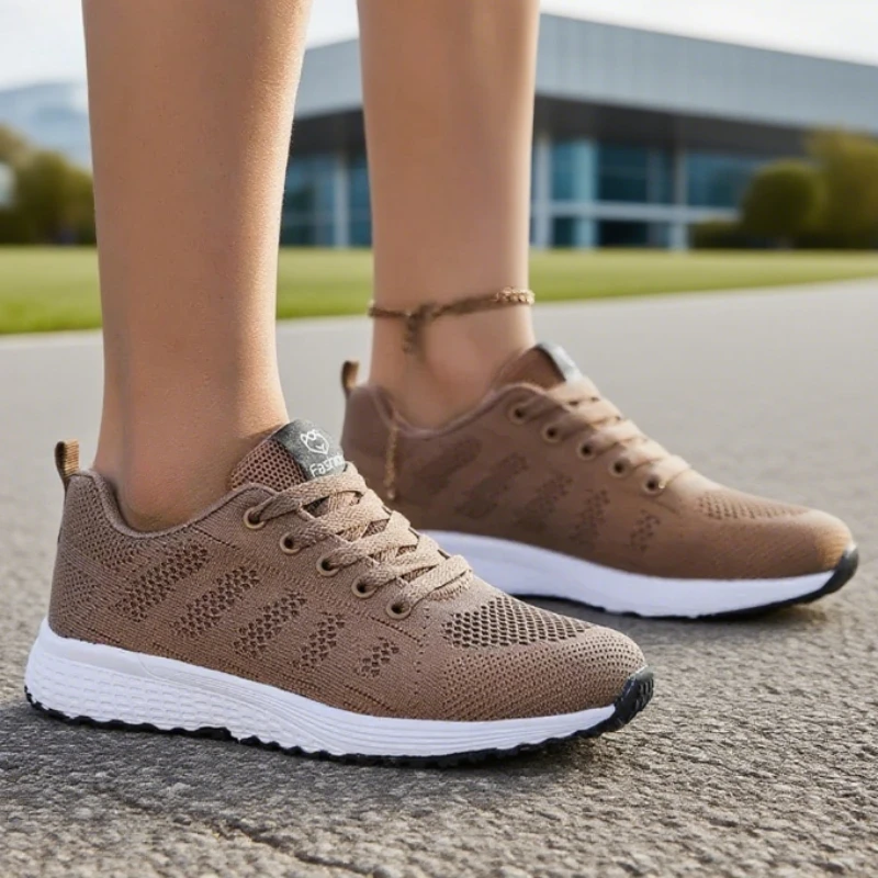 Women Shoes Luxury Brand Casuall Sneakers Shoe Summer Woman Running Shoe Breathable Comfortable Fashion Walking Lace Up Sneakers