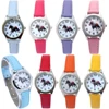 Cute Girl Ladies Watch Kids Watches Horse Leather Quartz Student Kids Animal Cartoon Children Wristwatch 9Colors 1