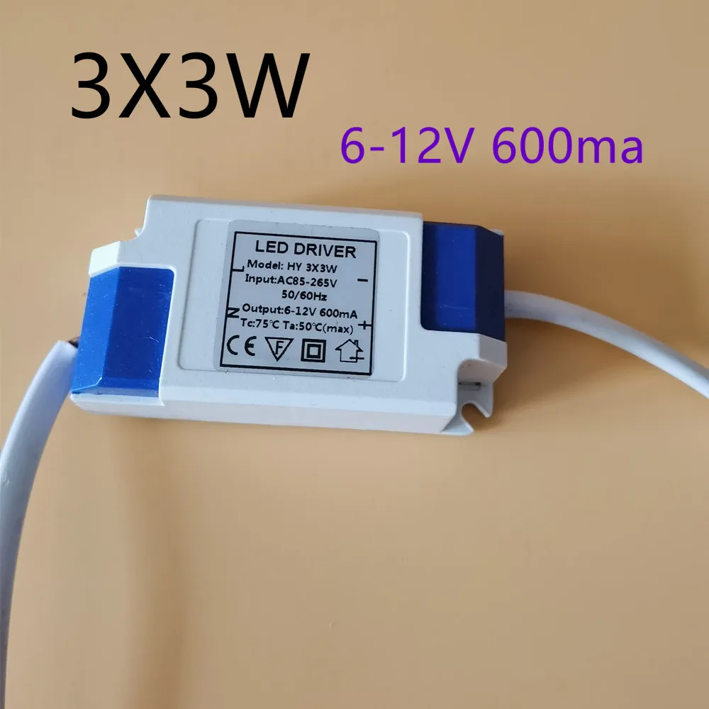 Description Picture 2 of itemLED Driver 600mA  3W 5W 7W 12W 18W 20W 25W 36W 54W For LEDs Power Supply Unit AC85-265V Lighting Transformers For LED Power Ligh
