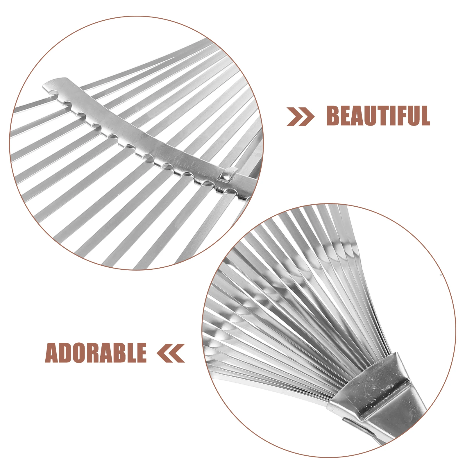 Stainless Steel Telescopic Handle Landscape Rake for Gardening