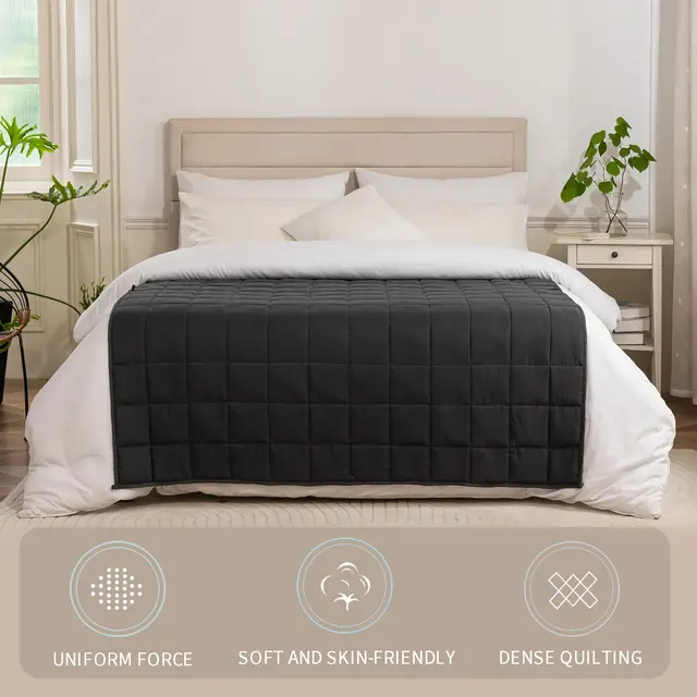 Good Nite Weighted Blanket for Adults - 4/6/8kg Heavy Double Blanket, Improves Sleep & Relaxation (Grey 2
