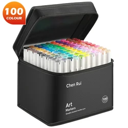Premium Dual Tip Art Marker Set for Coloring and Painting (100 Colors Set)