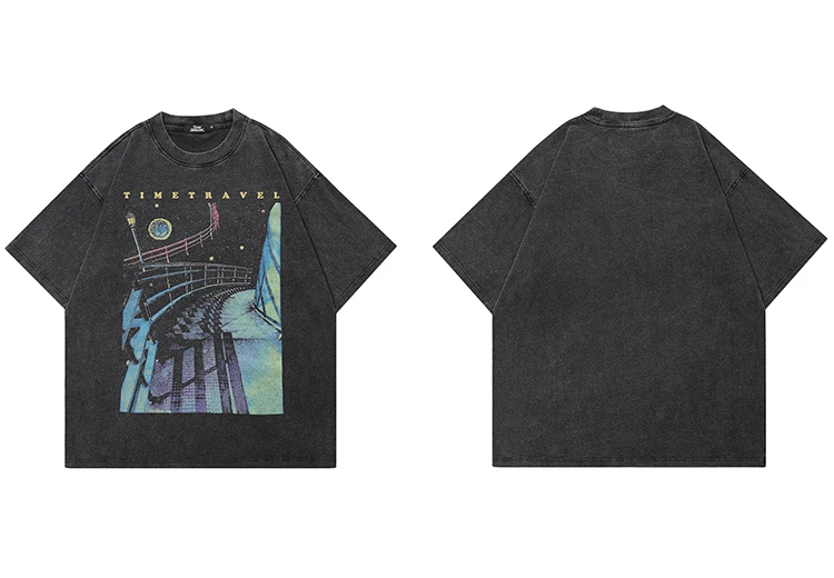 Time Travel Bridge Graphic T-Shirt S49d177ba71a24fb1bfd700e81bc4e38dM