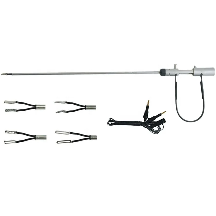 

U shaped Stainless steel handle Bipolar coagulation forceps with bipolar cable