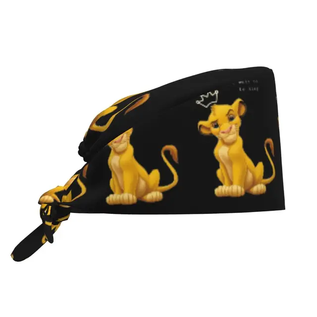 Custom The Lion King Simba Cub Cleaning Working Cap Cool Men Women