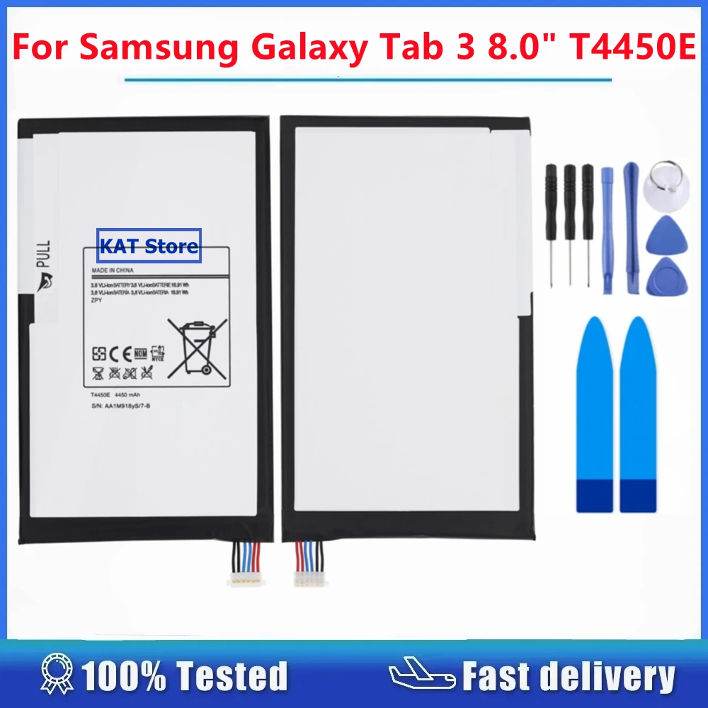 T4450E Batteria Per Tablet 4450Mah Per Samsung Galaxy Tab 3 8.0 "Sm-T310 T311 T315 Ricambio