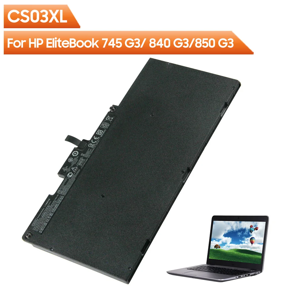 Batteria Sostitutiva Originale Per Laptop Cs03Xl Per Hp Elitebook 745 G3/ 840 G3/850 G3 3910Mah
