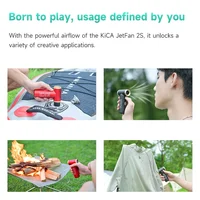 KICA Jetfan 2S ventilateur d'air électrique ventilateur Turbo Portable nettoyeur de plumeau d'air comprimé sans fil Rechargeable pour ventilateur à Jet d'ordinateur 2 5