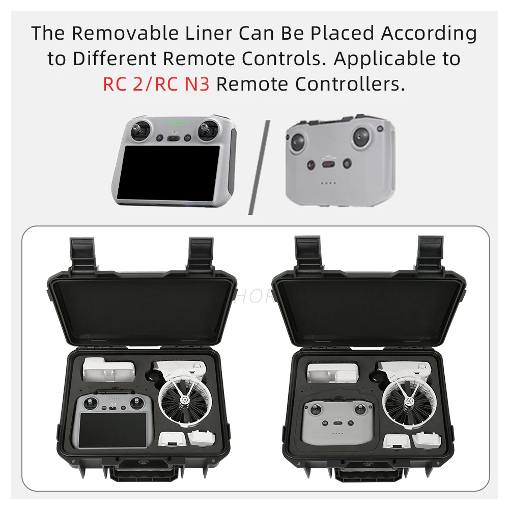 Fly More Combo Storage Case for DJI Flip Hard Carrying Box Shockproof Bag for DJI Flip RC-N3/RC 2 Control Drone Accessories