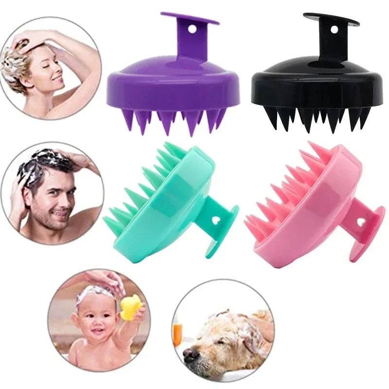 

Massage Brush Silicone Shampoo Scalp Hair Massager Head Body Scalp Massage Brush Comb Hair Washing Comb Shower Brush Bath Spa
