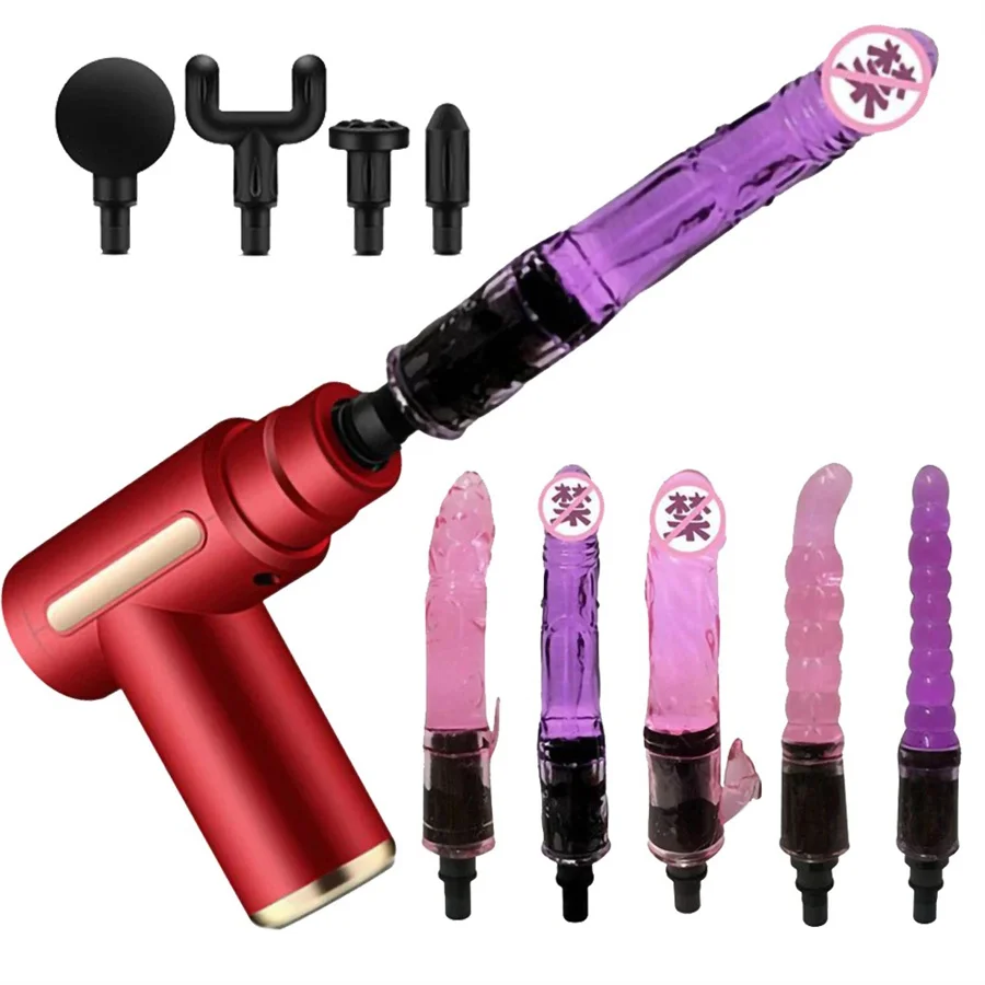 Sex Toys Portable Fascial Massage Gun For Woman Automatic Dildo Vibrator Female Masturbator Enhance Pleasure