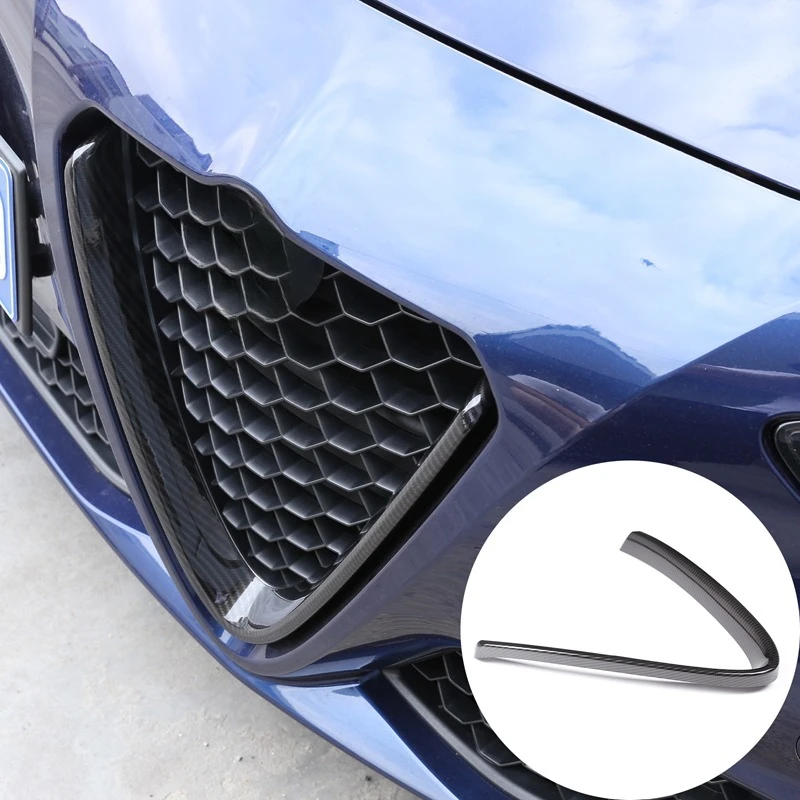 Premium Front Grille Emblem Trim with V Shape Accent