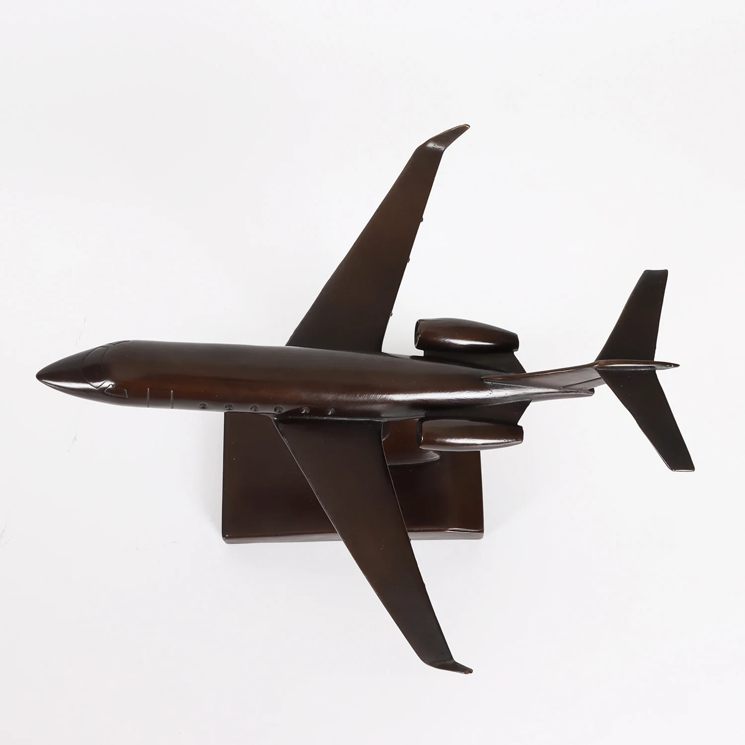Bronze Challenger 350 Aircraft Plane Statue Figurine Airplane Sculpture for Home Decoration Collection 5