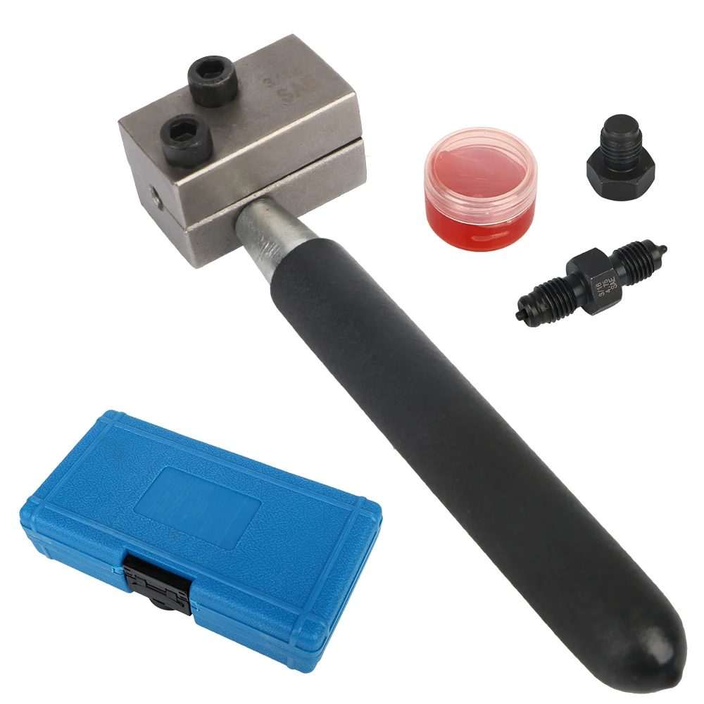 Flexzion Evaseur Évasement, Outils D'évasement de Tuyaux de Freins (8  Tailles 3/16-3/4) Coupe-tuyaux Manuels pour Tuyauterie Flaring, Excentrique  Réfrigération Dudgeonnière cuivre doux laiton : : Auto et Moto